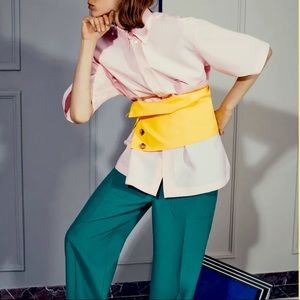 NWT Plan C Pink Wide Waist Belt From the Spring Summer 2019 Collection